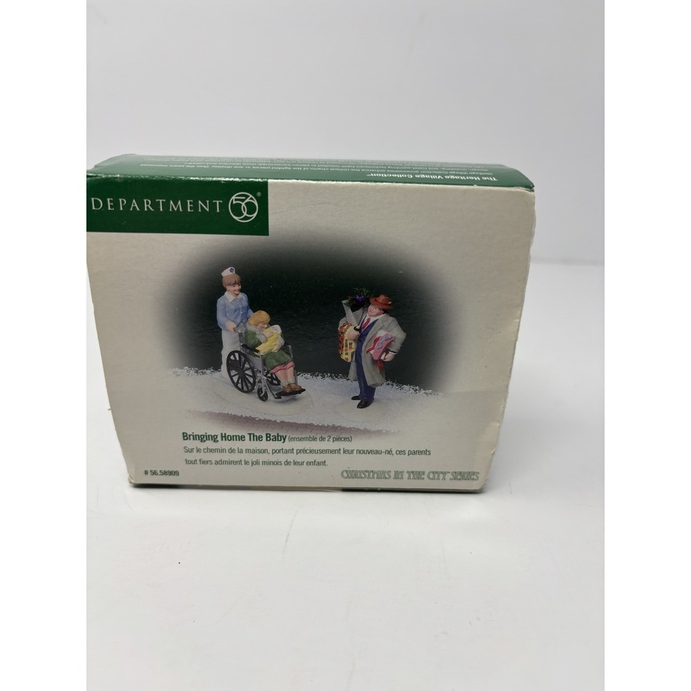 Dept 56 Bringing Home The Baby Heritage Village Hospital Presents